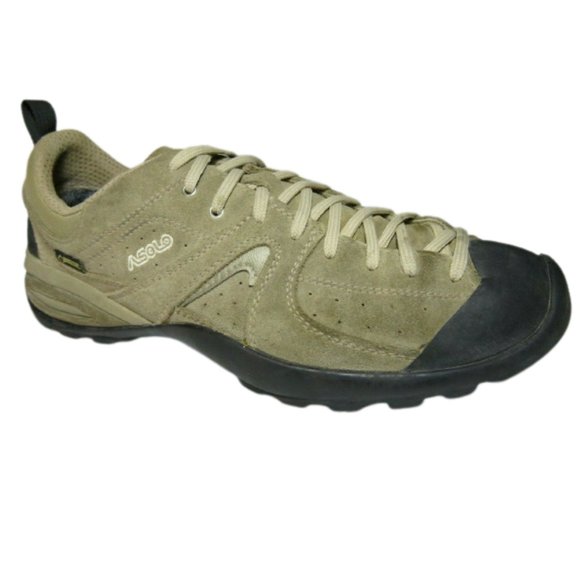 Asolo Other - Asolo Mens Khaki Suede Trail Hiking Shoe Goretex